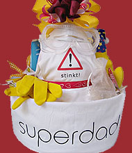 Windeltorte Pooh Bär - witziges Babygeschenk
